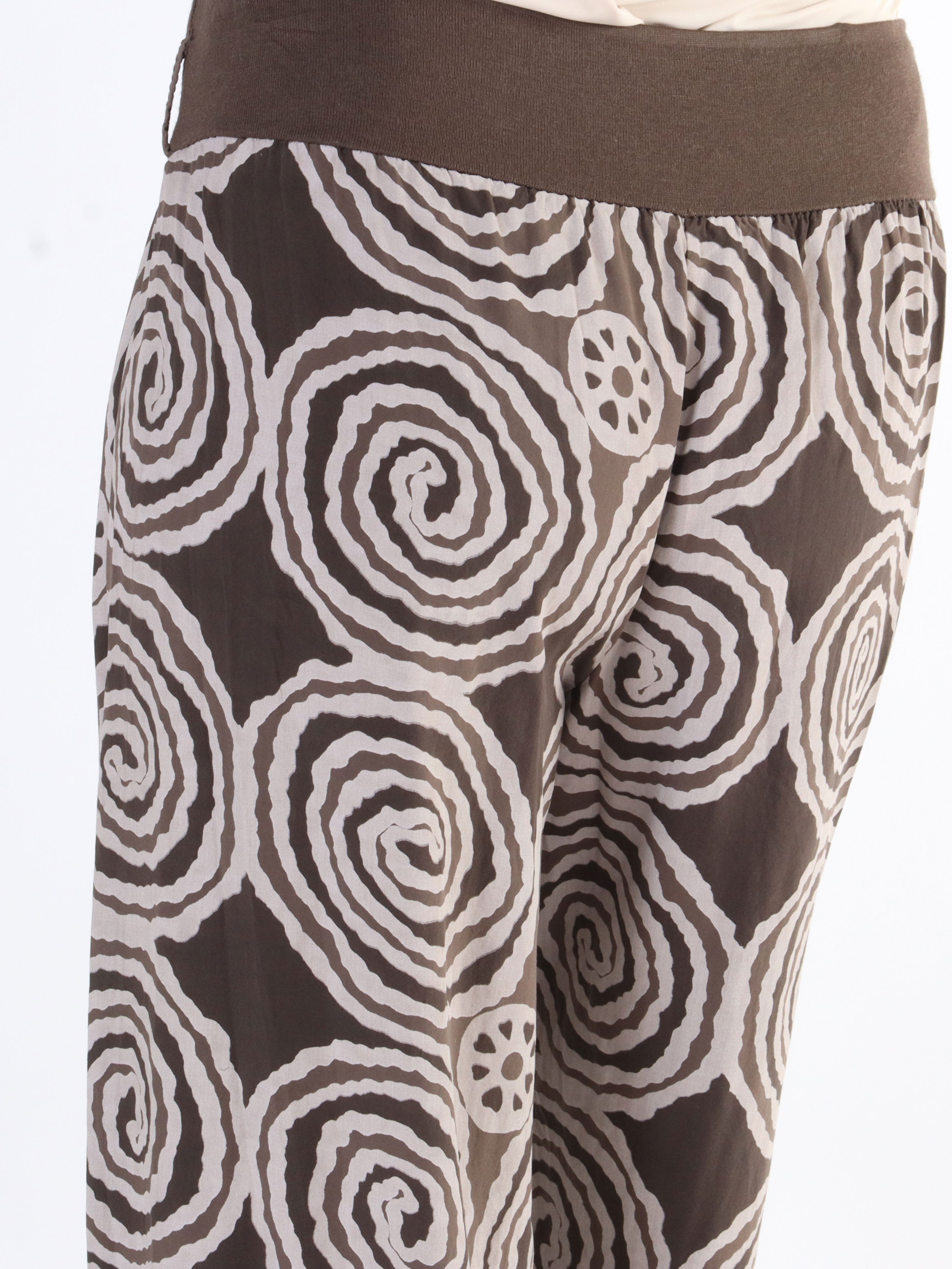 Ninell - Mönstrade haremsbyxor i viskos